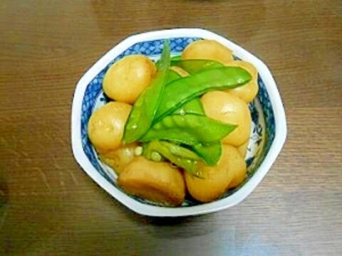 シンプル田舎料理＊新ジャガと絹さやの煮物＊